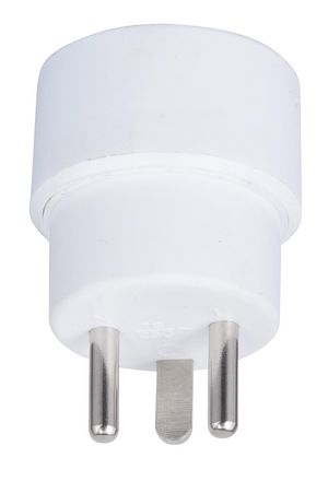 MicroConnect Power Adapter, Schuko to DK Hybrid power adapter from  pin-earth to DK-earth, white