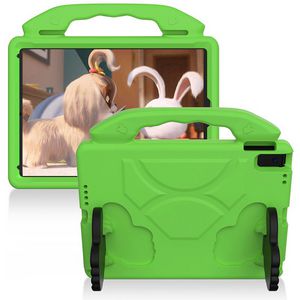 eSTUFF iPad 10.2 (All Models) Green  HANDY Kids Case with handle  and foldable hands for stand mode