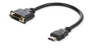 MicroConnect Adapter HDMI -  DVI M/F, 15CM Black, HDMI to DVI (24+1)  Signal can go both ways