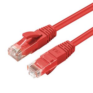 MicroConnect CAT6A UTP 3m Red LSZH Undshielded Network Cable,  LSZH, AWG26 CU