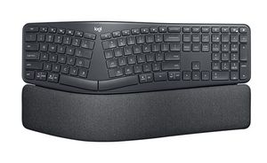 Logitech ERGO K860 keyboard RF  Wireless + Bluetooth QWERTZ  German Black ERGO K860, Standard, RF Wireless + Bluetooth, QWERTZ, Black