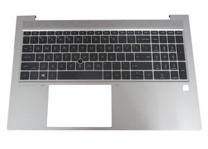 HP TOP COVER W/KB CP GR M21678-041, Cover + keyboard,  German, HP, EliteBook 855 G7