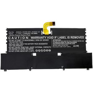 CoreParts Laptop Battery for HP 34.58Wh  7.6V 4550mAh 35Wh Li-Pol 7.7V  4550mAh Black for HP Notebook, Laptop F1D61EA#ABD, Spectre 13(2016), Spectre