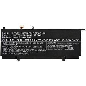 CoreParts Laptop Battery for HP 59.29Wh  15.4V 3850mAh 59.29Wh Li-Pol  15.4V 3850mAh Black for HP Notebook, Laptop pectre X360 13-AP0044TU, Spectre