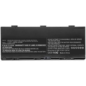 CoreParts Laptop Battery for Lenovo  88.92Wh 11.4V 7800mAh 88.92Wh  Li-ion 11.4V 7800mAh Black for Lenovo Notebook, Laptop Thinkpad P52, ThinkPad