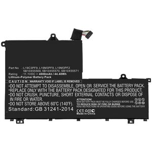 CoreParts Laptop Battery for Lenovo  53.71Wh 11.55V 4650mAh 53.7Wh  Li-Pol 11.55V 4650mAh Black for Lenovo Notebook, Laptop ThinkBook 14-IIL,