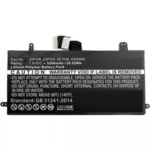 CoreParts Laptop Battery for Dell  32.00Wh 7.6V 4200mAh 32Wh  Li-Pol 7.6V 4200mAh Black, Latitude 12 5285