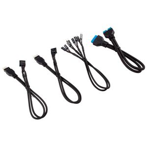 CORSAIR Premium Individually Sleeved DC Cable Pro Kit Type 4 Generation 4 BLACK