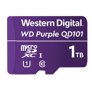Western Digital WD Purple SC QD101 memory  card 1000 GB MicroSDXC UHS-I  WD Purple SC QD101, 1000 GB, MicroSDXC, UHS-I, Class 1 (U1)