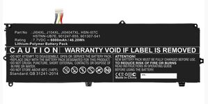 CoreParts Laptop Battery for HP 43.32Wh  7.6V 5700mAh 44Wh 4 Cell  Li-ion 7.7V 5.7Ah Black and Silver, for HP Elite X2 1012 G2 Series