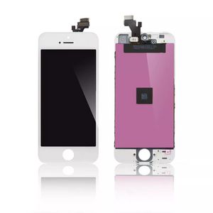 CoreParts LCD Display White for iPhone 5 Touch screen and Glass, Full Assembly, High Copy