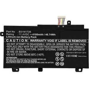 CoreParts Laptop Battery for Asus  44.46Wh 11.4V 3900mAh 44Wh  Li-ion 11.4V 3900mAh Black for Asus Notebook, Laptop FX504, FX504G, FX504GD,