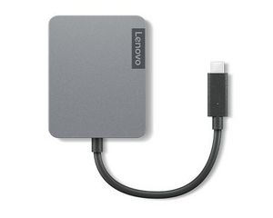 Lenovo USB-C Travel Hub Gen 2 4X91A30366, USB 2.0 Type-C,  HDMI, RJ-45, USB Type-C, VGA, Grey, 4K Ultra HD, CE, CB,FCC, EAC, VCCI, KCC,