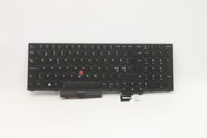Lenovo FRU CS20 P Keyboard Num BL  (Transimage) Nordic  5N20Z74856, Keyboard, Nordic, Lenovo, ThinkPad P15 Gen 1 (20ST, 20SU)
