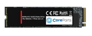 CoreParts 256GB M.2 PCIe NVMe SSD 256GB M.2 NVME Consumer PCIe,  3D NAND, TLC 1776/802 Read/Write(MB/S) - Bulk Packaging (plastic bag)