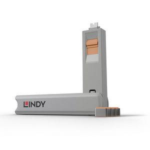 Lindy Port blocker key Grey, Orange  4 pc(s) 40428, Port blocker  key, Grey, Orange, 4 pc(s)