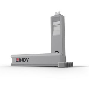 Lindy USB Type C Port Blocker 4pcs  with Key, white
