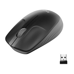 Logitech M190 mouse RF Wireless  Optical 1000 DPI Ambidextrous  M190, Ambidextrous, Optical, RF Wireless, 1000 DPI, Anthracite,Black