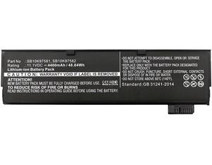 CoreParts Laptop Battery for Lenovo  47.52Wh 10.8V 4400mAh 49Wh  Li-ion 11.1V 4400mAh Black, Thinkpad P51S, Thinkpad T570, 61+version