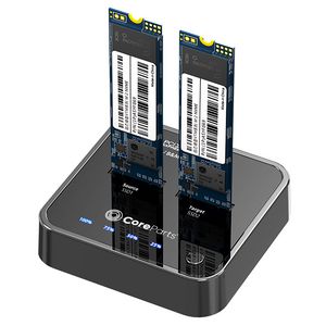 CoreParts USB3.2 Type C (20Gpbs) M.2  NVMe SSD cloner Docking  Station for M.2 NVMe to M.2 NVMe with Clone Function