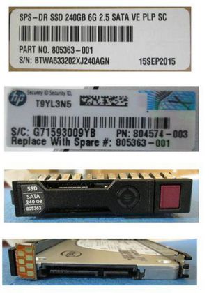 HP 240GB SATA 6G SFF SC VE PLP **Refurbished**