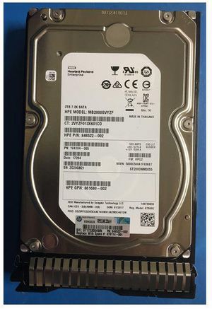 Hewlett Packard Enterprise HDD 2TB 6G 7.2K LFF SATA SC SPCL