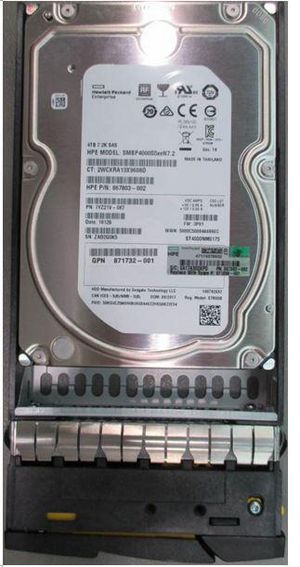 Hewlett Packard Enterprise 3PAR0 4TB 6G SAS 7.2K 3.5in **Refurbished**