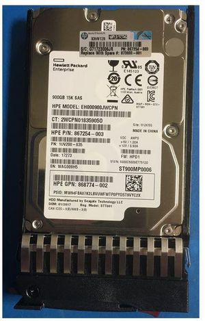 Hewlett Packard Enterprise HDD 900GB 12G 15K SFF SAS
