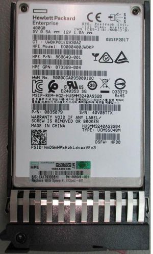 HP SSD 400GB SFF SAS WI ST DS **Refurbished**