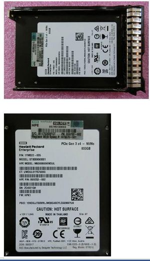 Hewlett Packard Enterprise SSD 800GB SFF NVME X4 MU SCN **Refurbished**