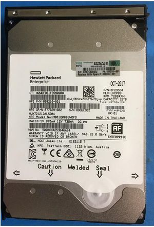 Hewlett Packard Enterprise DRV HDD 12TB 7.2K LFF