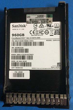 Hewlett Packard Enterprise DRV SSD 960GB SFF SATA