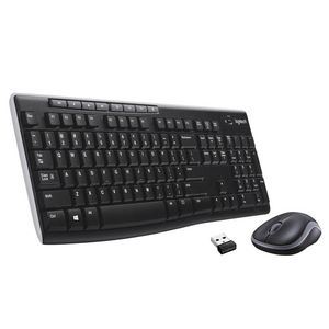 Logitech Wireless Combo Mk270 Keyboard  Mouse Included Rf Wireless  Qwerty Black, Silver
