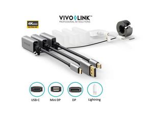 Vivolink Pro Adapter Ring USB-C,  DisplayPort, Mini  DisplayPort, Lightning .
