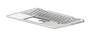 HP TOP COVER W KB NSV BL NORDIC