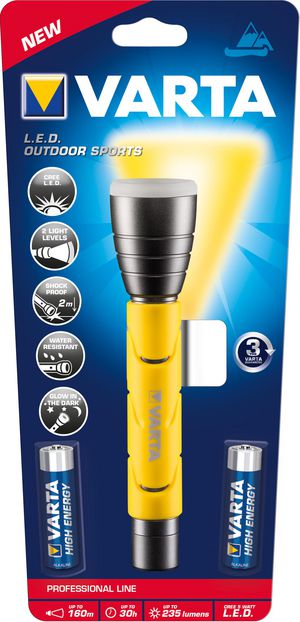 Varta Taschenlampe Outdoor Sports Flashlight F20 2AA