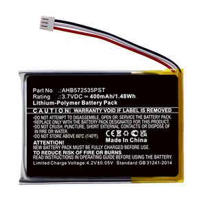 CoreParts Battery for Wireless Headset  1.48Wh Li-Pol 3.7V 400mAh  Black 1.48 Wh Li-Pol 3.7V 400mAh Black for Jabra Wireless Headset Evolve 75