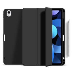 eSTUFF iPad Air 11 2026/2025/2024  MIAMI Pencil Case. Black PU  leather front with soft TPU back. Pencil slot for charging in cover