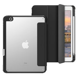 eSTUFF iPad 10.2 NEW YORK Mirror  Pencil Case. Black  front/Transparent back. Corner protection
