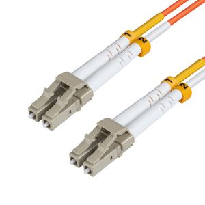 MicroConnect LC/UPC-LC/UPC 10m OM1 Fibre  Patch Cable MM Duplex LSZH  OD: 2mm, 0.3dB Orange