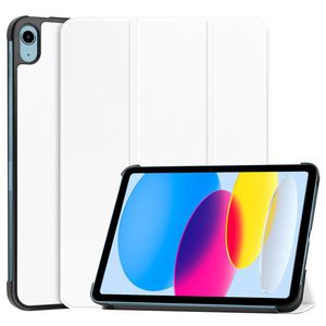 CoreParts Tri-fold Caster Hard Shell  Cover - White For Apple iPad  10.9-inch