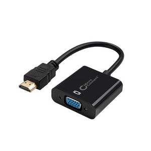 MicroConnect Adapter HDMI - VGA M/F, Black Support Audio, 1920*1080  (max) with Micro USB for additional power supply