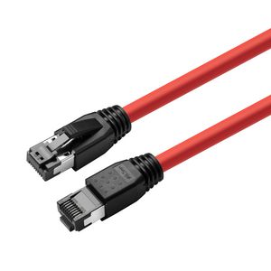MicroConnect CAT8.1 S/FTP 5m Red LSZH  Shielded Network Cable, AWG  24
