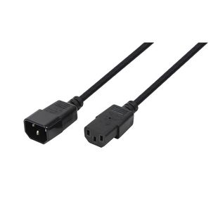 LogiLink Power Cord Extension, IEC M/F