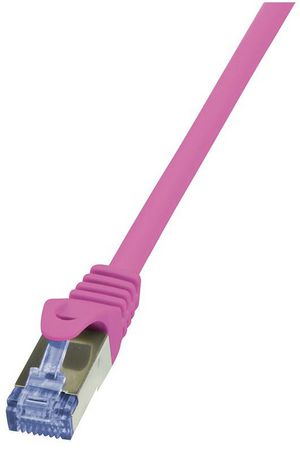 Patch Cable Cat.6A S/FTP pink 2,00m, PrimeLine