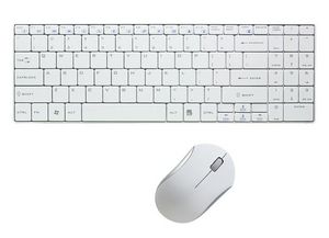 LogiLink Keyboard Wireless Combo set  2,4G, slim, white
