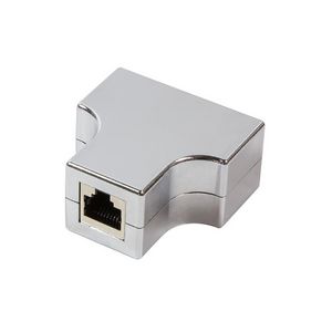 LogiLink Modular Coupler RJ45 to 2 x  RJ45, F/F, metalized