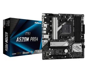 ASRock A520M Pro4 Micro-ATX AM4 AMD A520