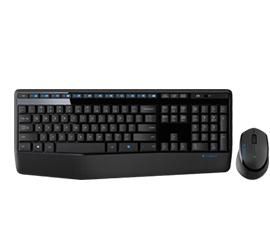 Logitech Wireless Combo MK345 Sæt med mus og tastatur Trådløs US International
