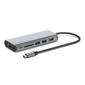 Belkin Interface Hub Usb 3.2 Gen 1  (3.1 Gen 1) Type-C 5000  Mbit/S Black, Grey
